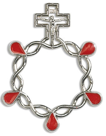 Wounds of Christ Rosary Ring